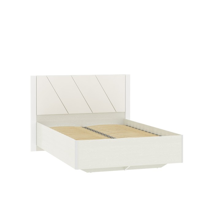 Кровать двуспальная Summit, с ортопедическим основанием, спальное место 1400×2000 мм, цвет мягкого элемента марика вайт/белая текстура